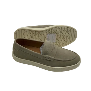 Jerryshoes beige suede penny loafers - comfortable slip-on shoes
