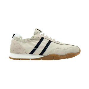 Jerryshoes white retro stripe sneakers - vintage sporty style